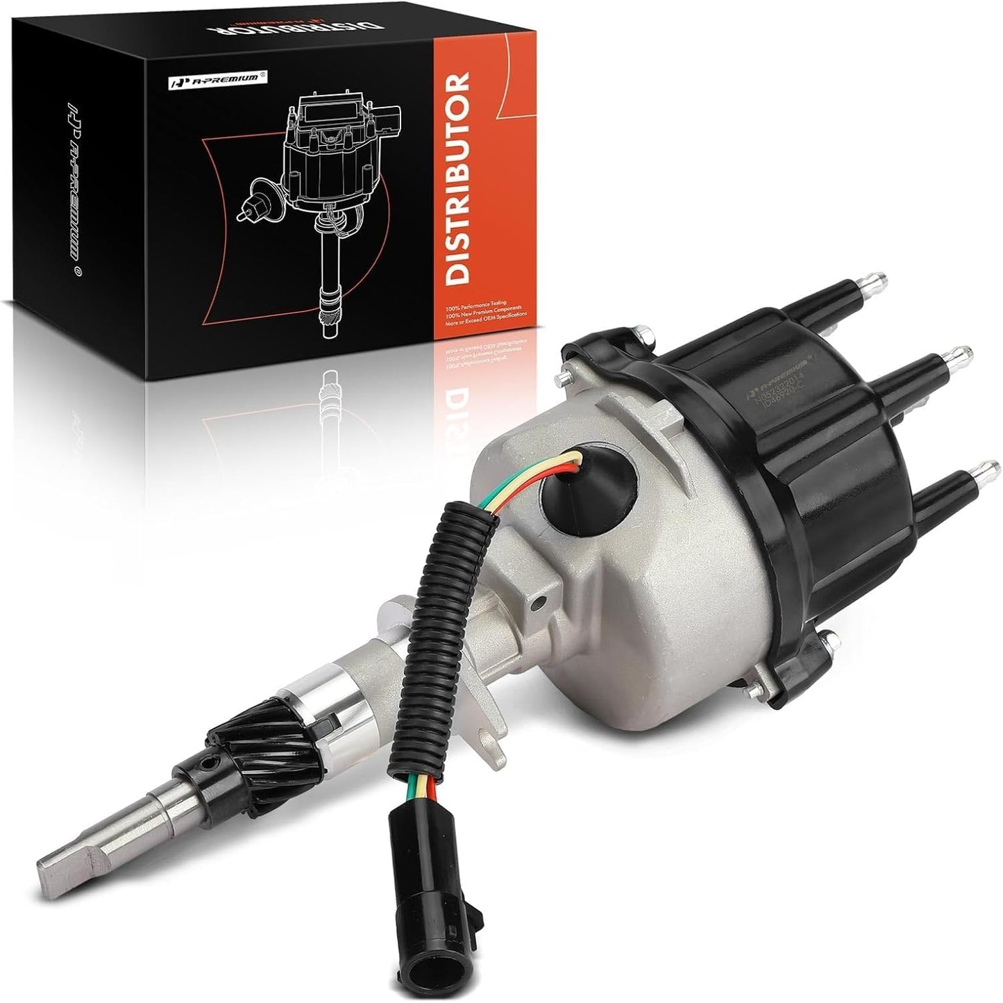 A-Premium Ignition Distributor with Cap and Rotor Compatible with Jeep Grand Cherokee, Cherokee 1994-1997, Wrangler 1994-1995 1997, 4.0L