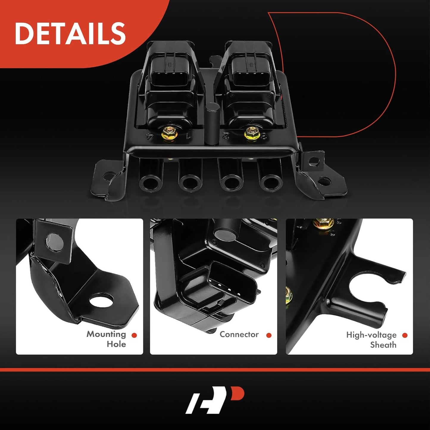 A-Premium Engine Ignition Coil Packs Compatible with Mazda Miata 1994-1995