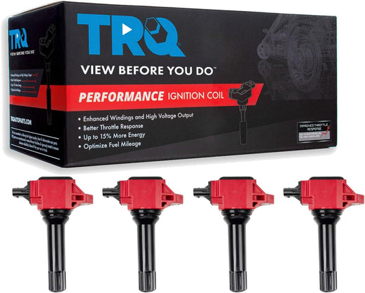 TRQ Ignition Coil Set Compatible with 2013-2014 Scion FR-S Subaru BRZ 2014-2016 Forester 2013-2015 Impreza Legacy Outback XV Crosstrek