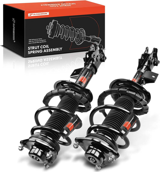 A-Premium Front Pair (2) Complete Strut & Coil Spring Assembly Compatible with Kia Optima 2012 2013 2014 2015, Driver and Passenger Side