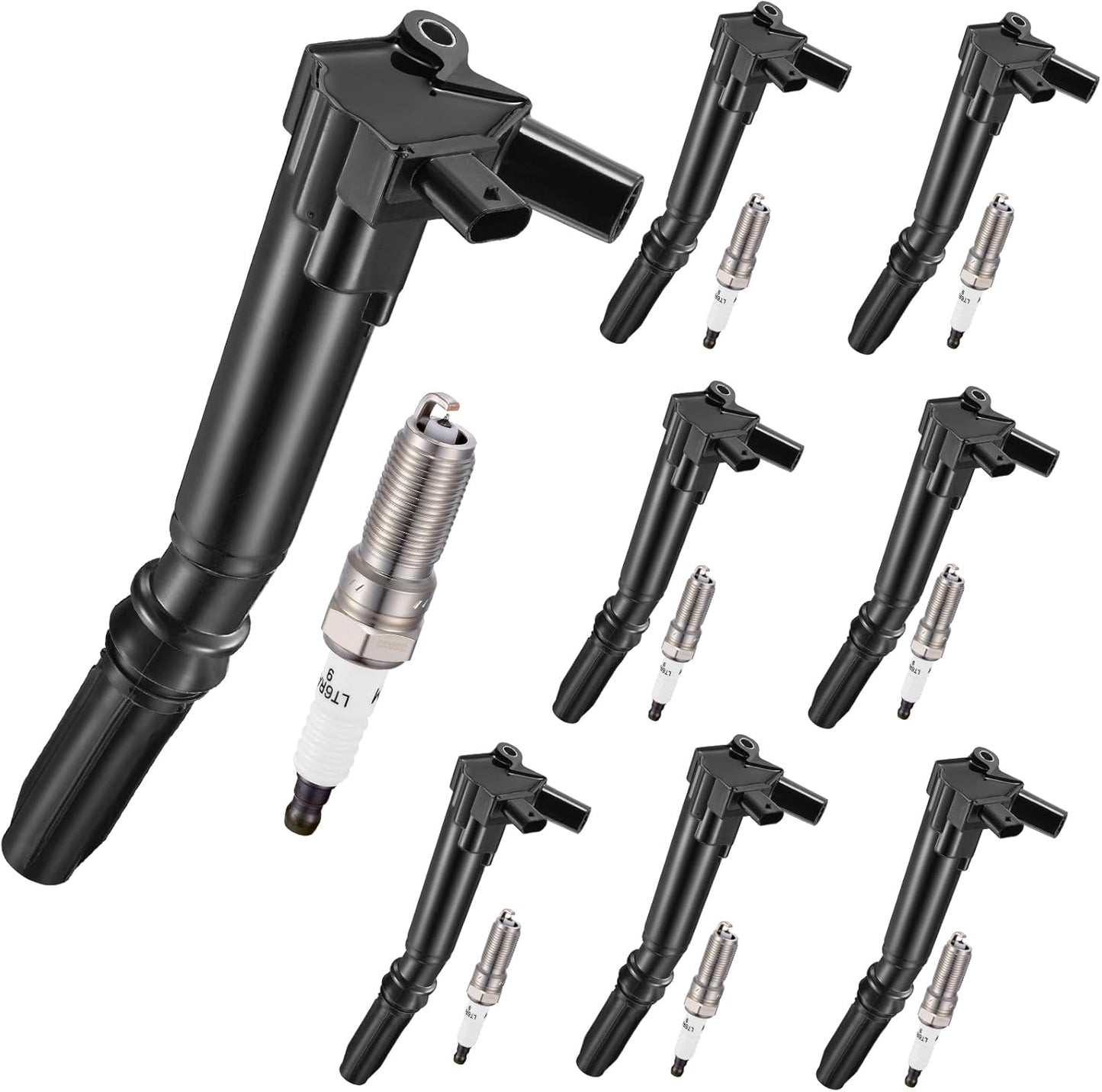 7-Pack UF835 Ignition Coils Compatible with Ford F-150 2018-2021/Mustang 2018-2020 5.0L V8 - Replaces for DG565, 5C2272, JR3Z12029A