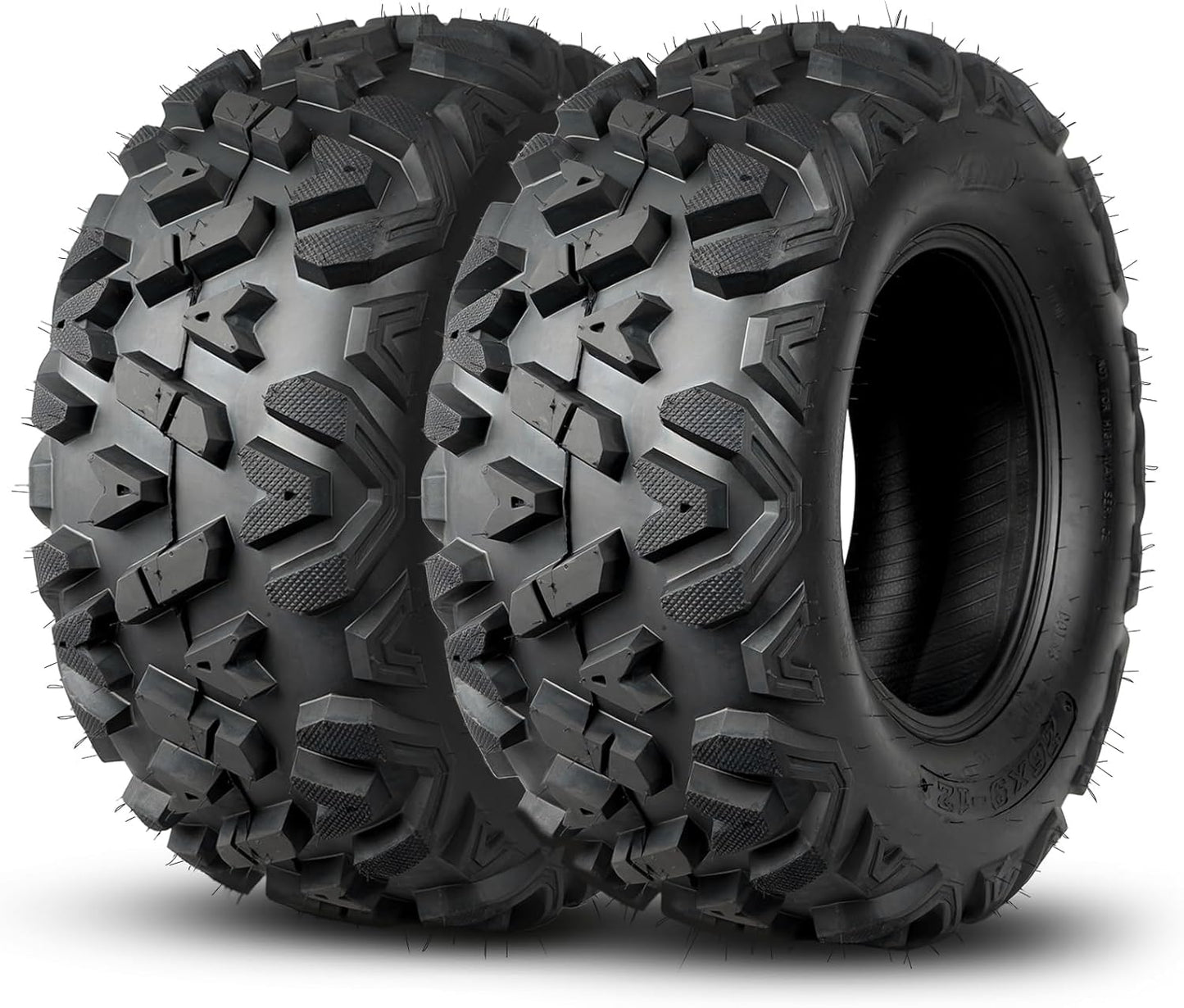 TRIPOWER ATV UTV Tires 25x8-12 & 25x10-12 All Terrain Trail Sand Mud Off-Road Tires, 6 Ply Tubeless Full Set of 4