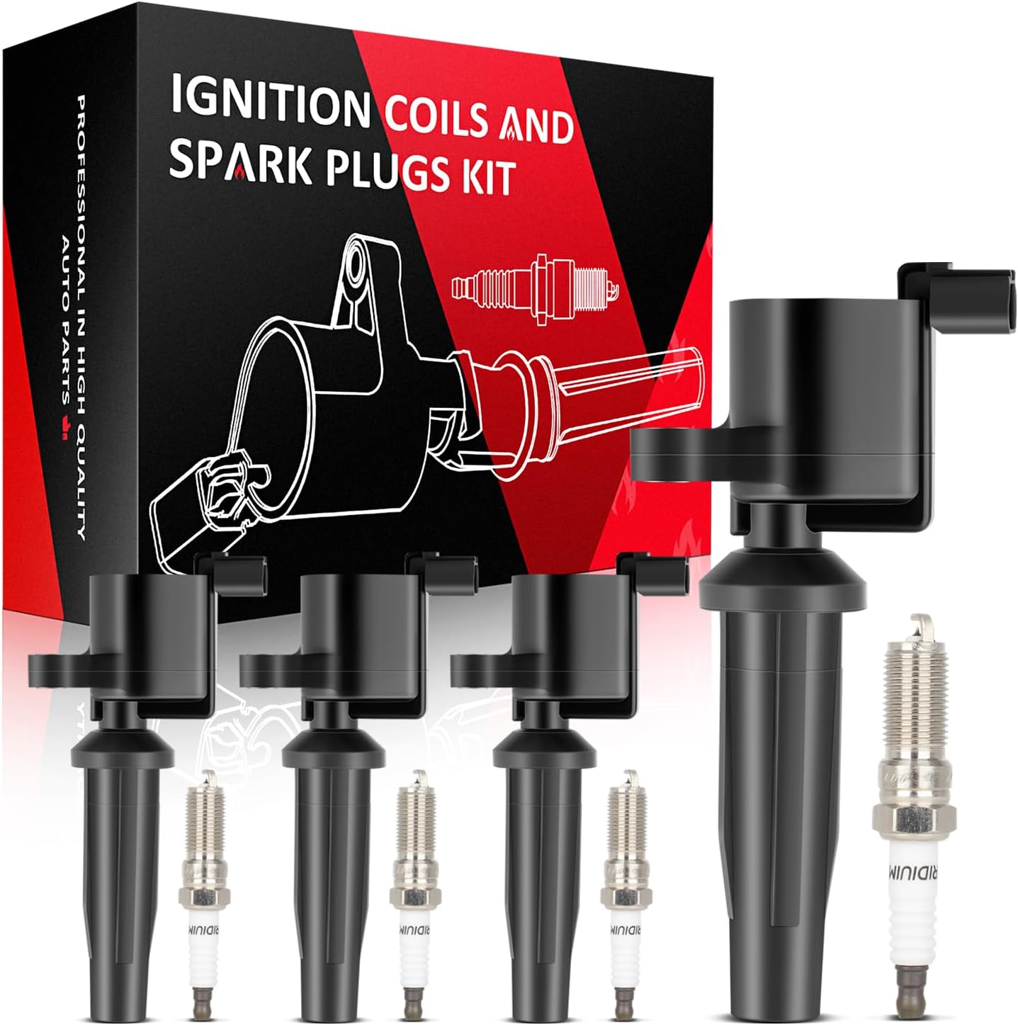 SCITOO 100% New 3pcs Ignition Coil Set Compatible for Dodge/for Jeep/for Ram 2009-2012 Automobiles Fit for OE: UF640 C1652