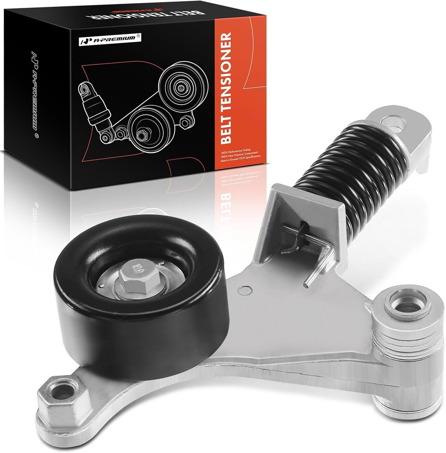 A-Premium Belt Tensioner Assembly with Pulley Compatible with Toyota RAV4 2001-2005, Solara, Camry 2002-2006, Highlander 2001-2007 & Scion tC 2005-2010, Replace# 166200W110, 1662028010