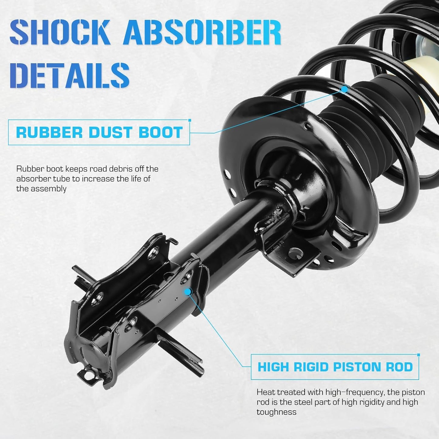 172378 172379 Front Struts Shocks Assembly w/Coil Spring Absorbers for 2007-2012 Nissan Sentra 2.0L L4 (Base, S, SL, SR), Strut Shock Assemblies 2008 2009 2010 2011 - [Exc. SE-R/SE-Rspecv Models]