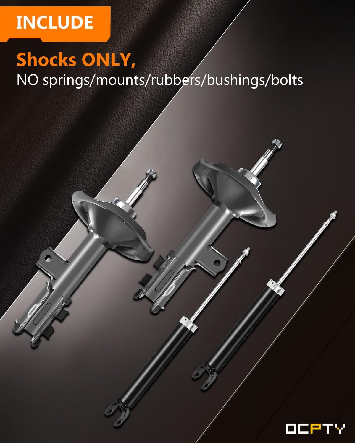 Shocks Absorber for Hyundai, OCPTY Shocks and Struts Front and Rear Fit for 2007 2008 2009 2010 for Hyundai for Elantra Auto Shocks Automotive Replacement Shock 338022 72306 349085 5622 Pack of 4