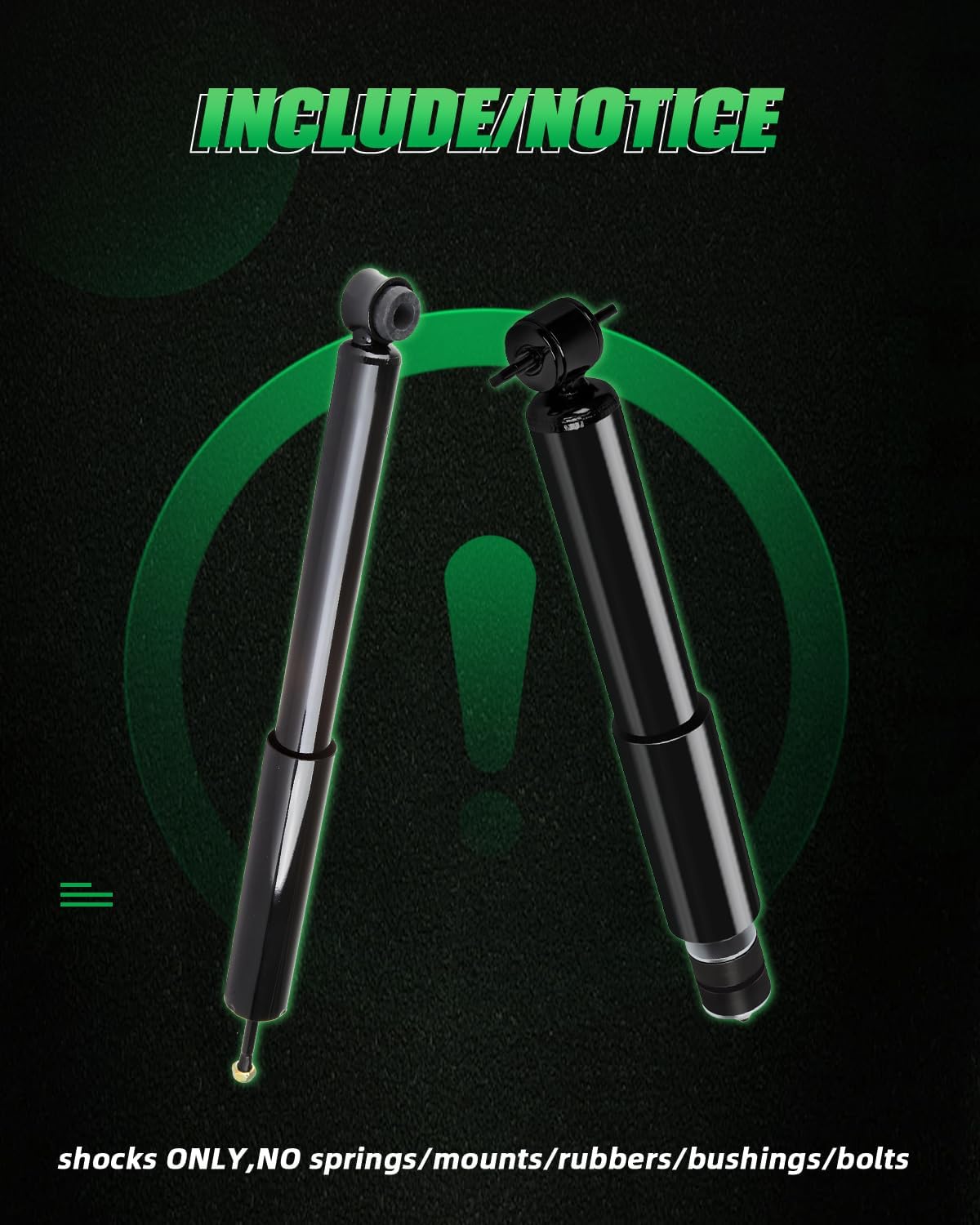 SCITOO Front and Rear Shock Absorbers Struts Compatible with 1993-2002 for Ford for Crown Victoria, 1981-2002 for Lincoln for Town Car, Replace 344424 343135 4PCS