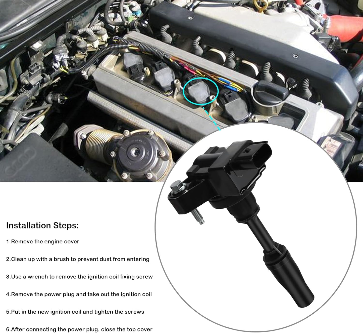 Set of 4 Ignition Coil Pack fits for 2013 2014 2015 2016 2017 2018 2019 Chevy Malibu Impala Colorado Cadillac ATS CTS GMC Canyon Buick Regal Verano 2.5 2.0 Coil Packs Replaces# UF680