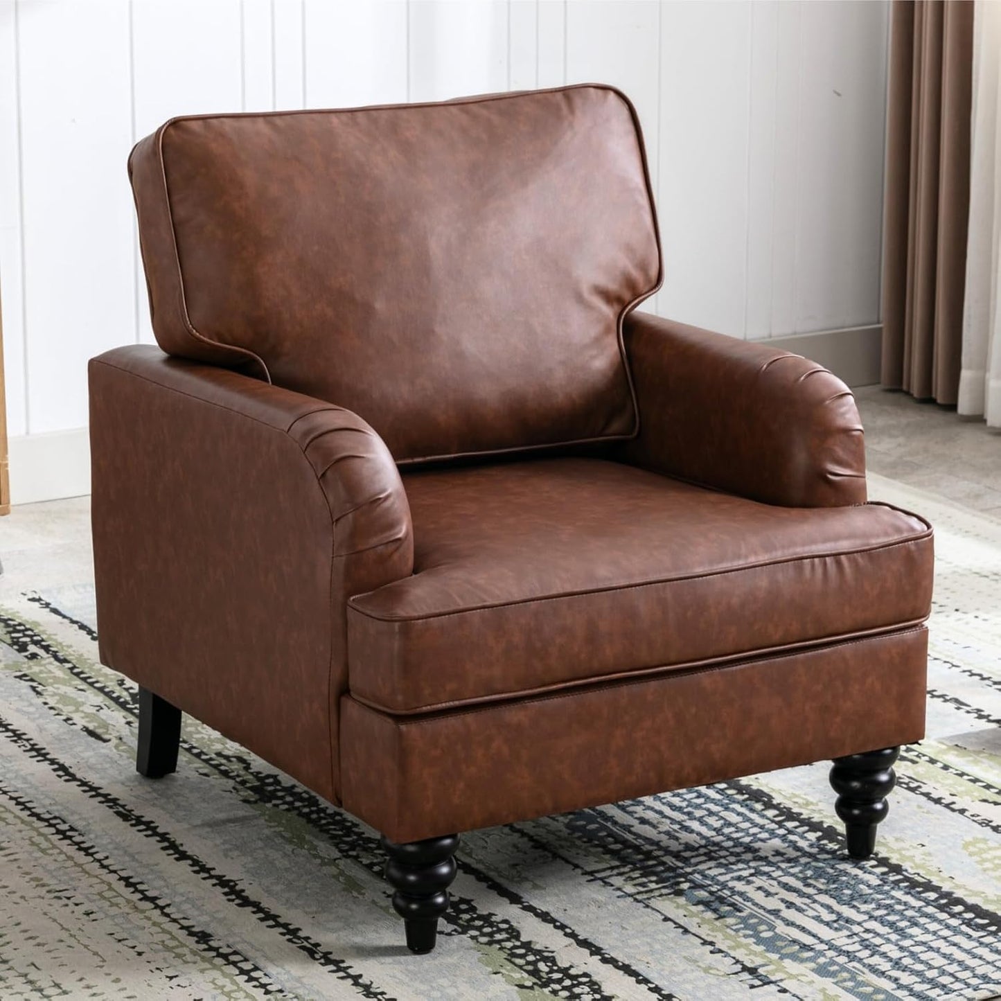 chairus Mid Century Modern Velvet Accent Chair Set of 2, Vintage Club Armchair with Firm Supportive Seat & Soft Backrest, Comfy Single Sofa Reading Chair for Living Room Bedroom Apartment, Blue