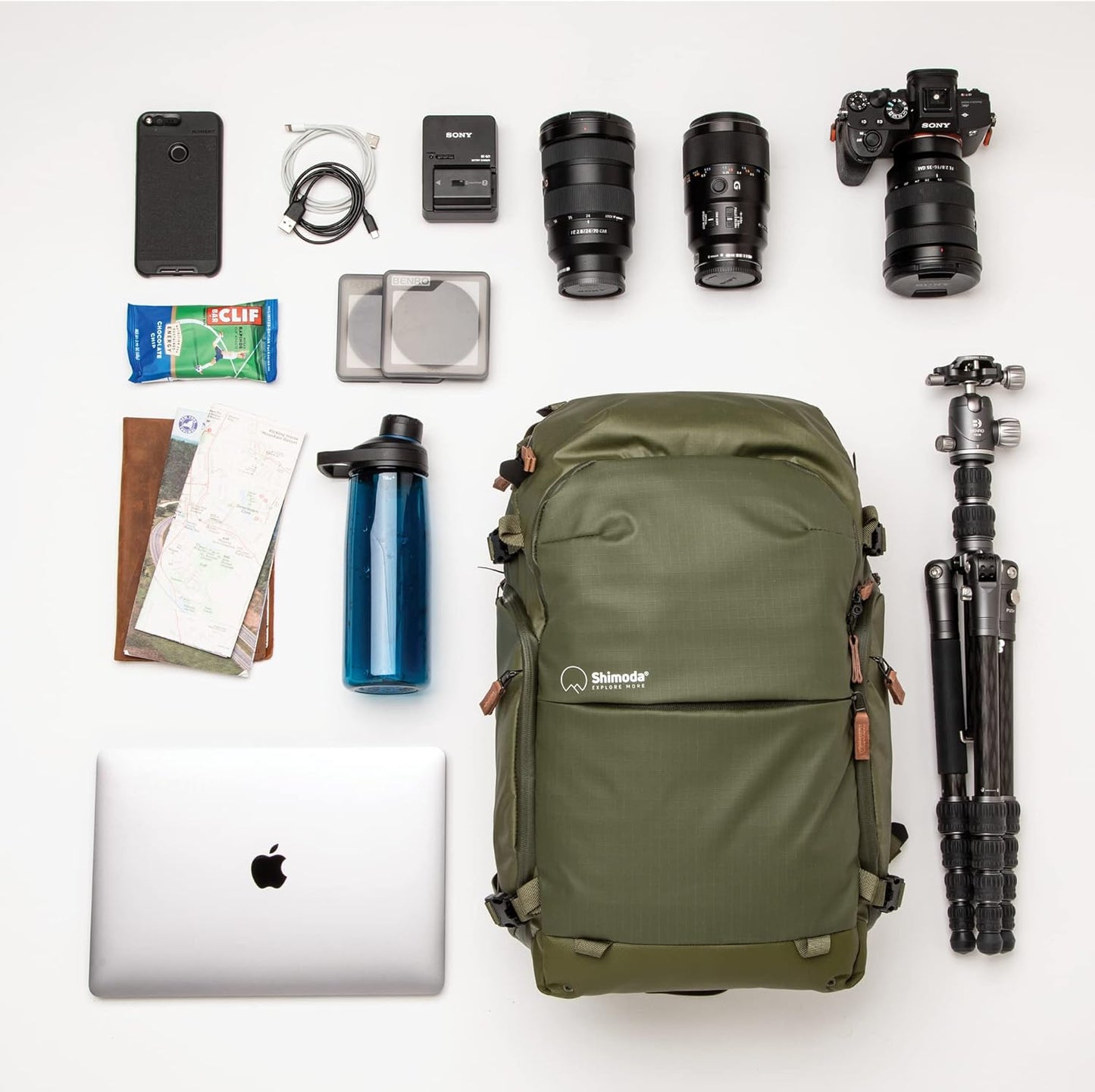Shimoda Explore V2 25 Liter Adventure Backpack Starter Kit with Small Mirrorless Core Unit, Army Green