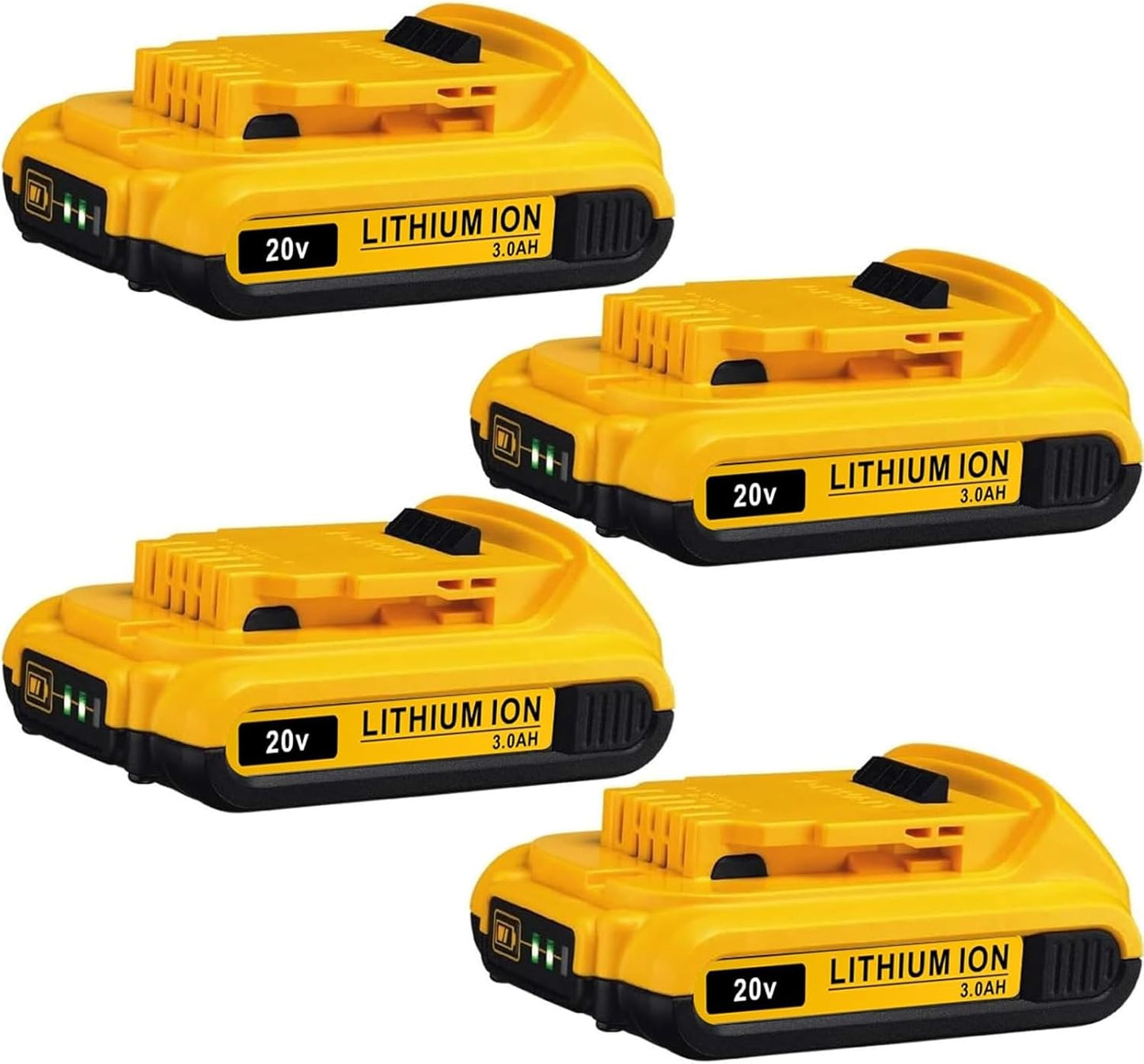 60V Battery, 9Ah 60V Max Replacement Battery for DCB606, DCB609, DCB612, Compatible with Dewalt Flexvolt 20V/60V Power Tools, 4-Pack