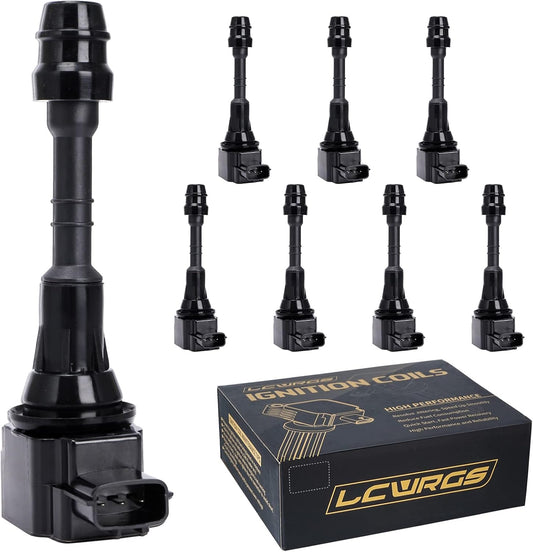 Set of 8 Ignition Coil Pack Fits for 5.6 V8 2004 2005 2006 Nissan Titan Truck, 2005 2006 Nissan Armada, 2004-2006 Infiniti QX56, 2004 Nissan Pathfinder Replaces UF510 C1483