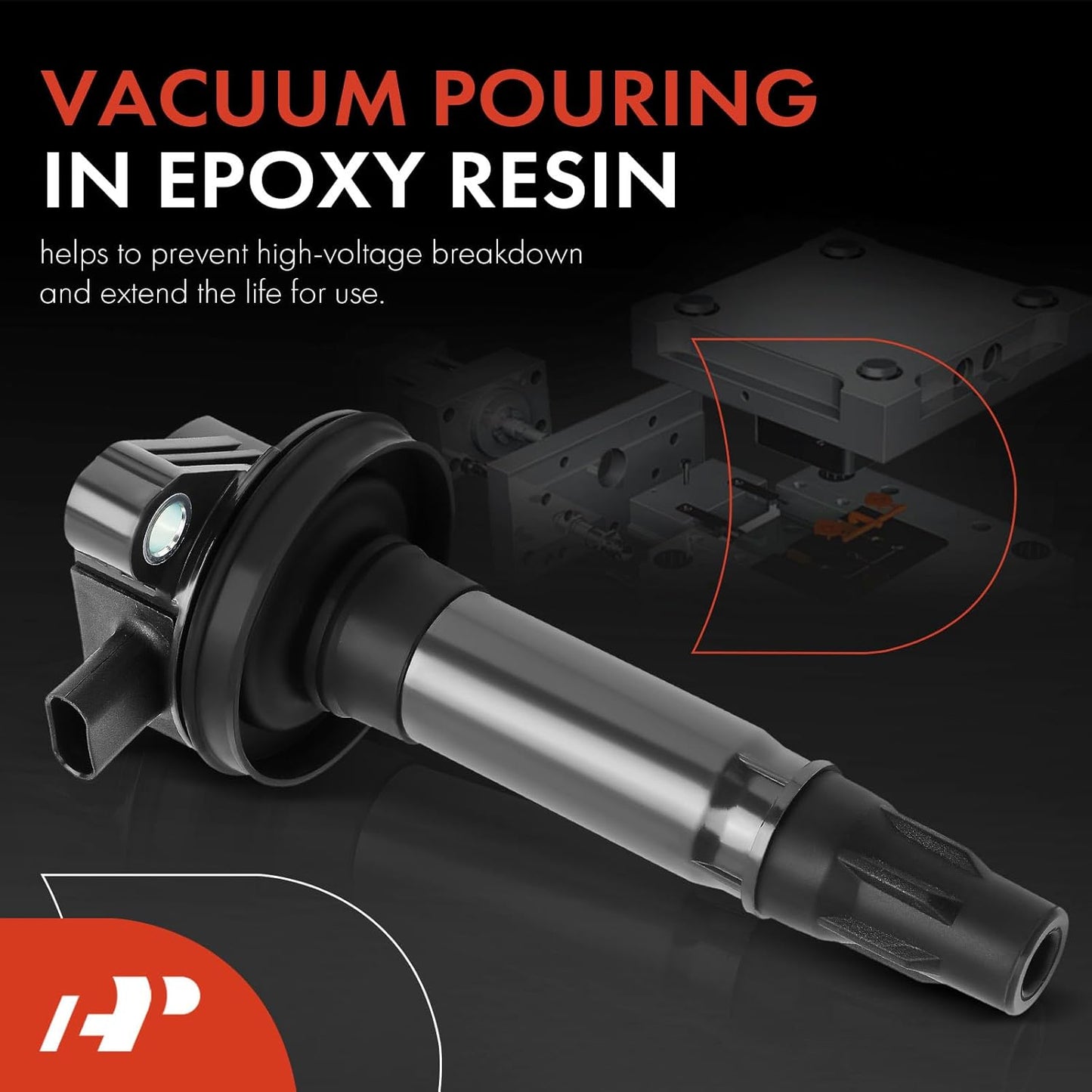 A-Premium 6PCS Ignition Coil Packs Compatible with Ford & Lincoln Vehicles - 3.5L 3.7L - F-150 Mustang 2016-2017, Explorer Transit-150 2017-2019, Edge Flex Police Interceptor Sedan Continental MKT MKX
