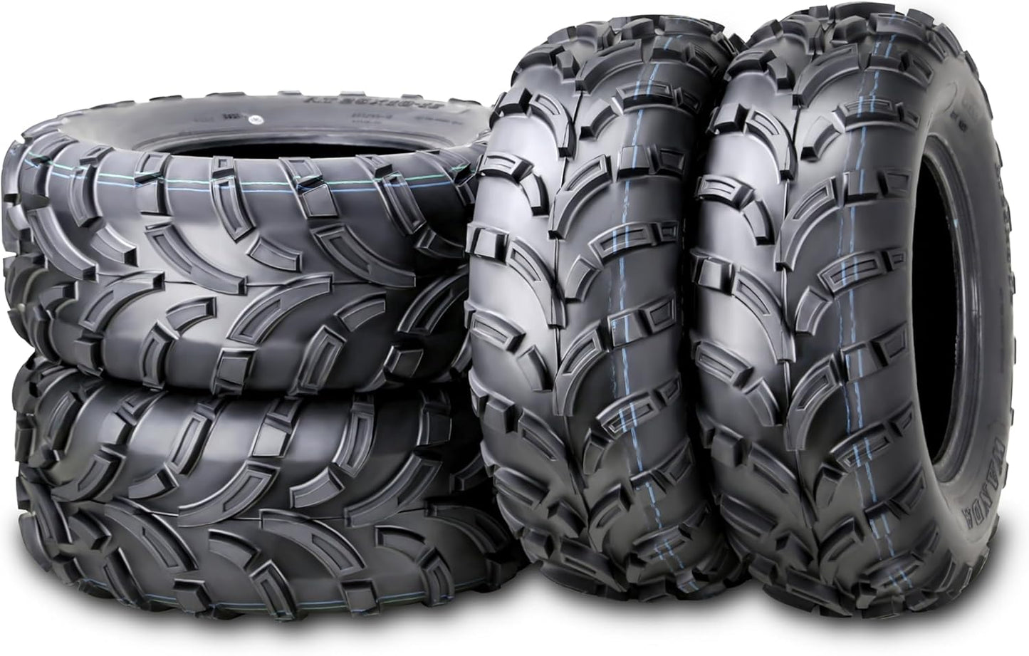 WANDA ATV Tire Set 25x8-12 25x10-12 lite Mud fit 14-20 Honda PIONEER 700