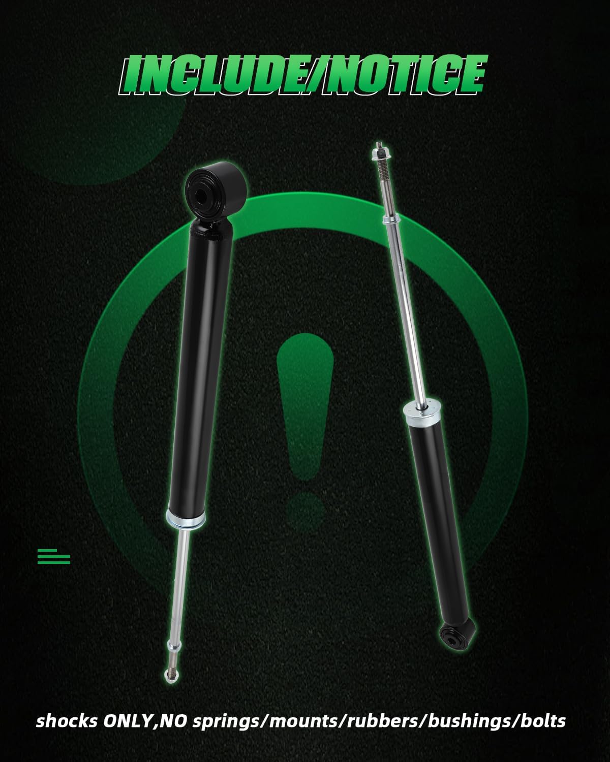 SCITOO - Rear Shock Absorbers for Nissan Fits 2015-2020 for Nissan Versa,2014-2019 for Nissan Versa Note Shocks 3430043 5673 E62103WC0C E62109KN0A E62109MB0A 930795 Shocks Struts - 2Pc Set