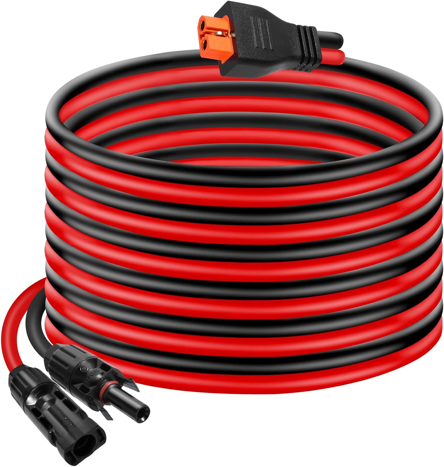 10AWG Tinned Copper Wire XT60i to Solar Panel Connector Extension Cable 35FT – Heavy-Duty Solar to XT60i Cable for RC Batteries, Drones, Solar Power Systems, and Renewable Energy Applications