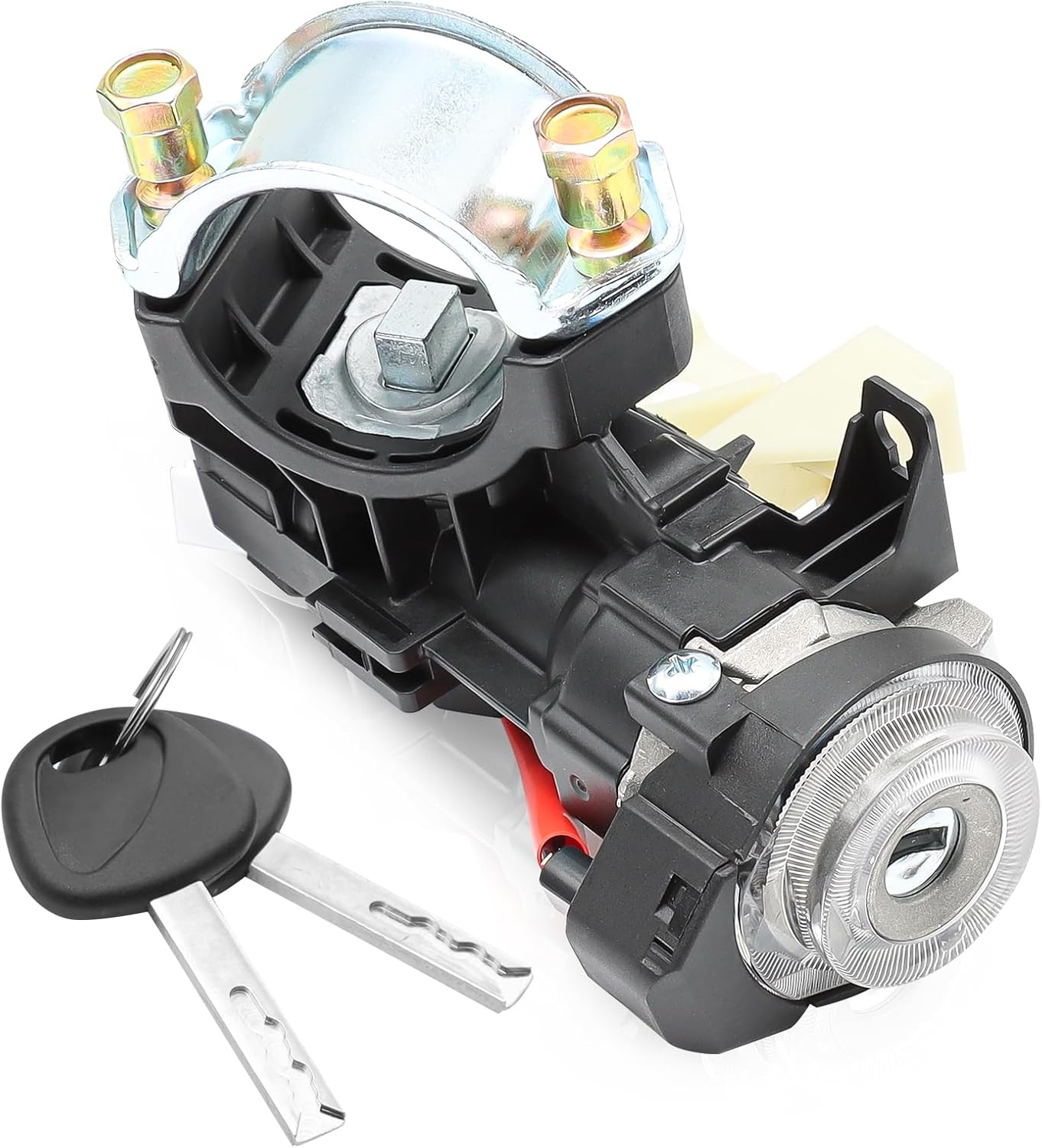 81910-M7110 Ignition Lock Cylinder Housing for Kia 2019-2021 Forte 2020-2022 Soul 2021-2023 Seltos Ignition Lock Switch Assembly with 2 Keys, Replaces 81900-M7E00 81905-M7140 Ignition Switch Kits