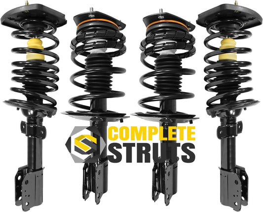COMPLETESTRUTS - Front & Rear Complete Strut Assemblies with Coil Springs Replacement for 2000-2011 Chevrolet Impala - Set of 4