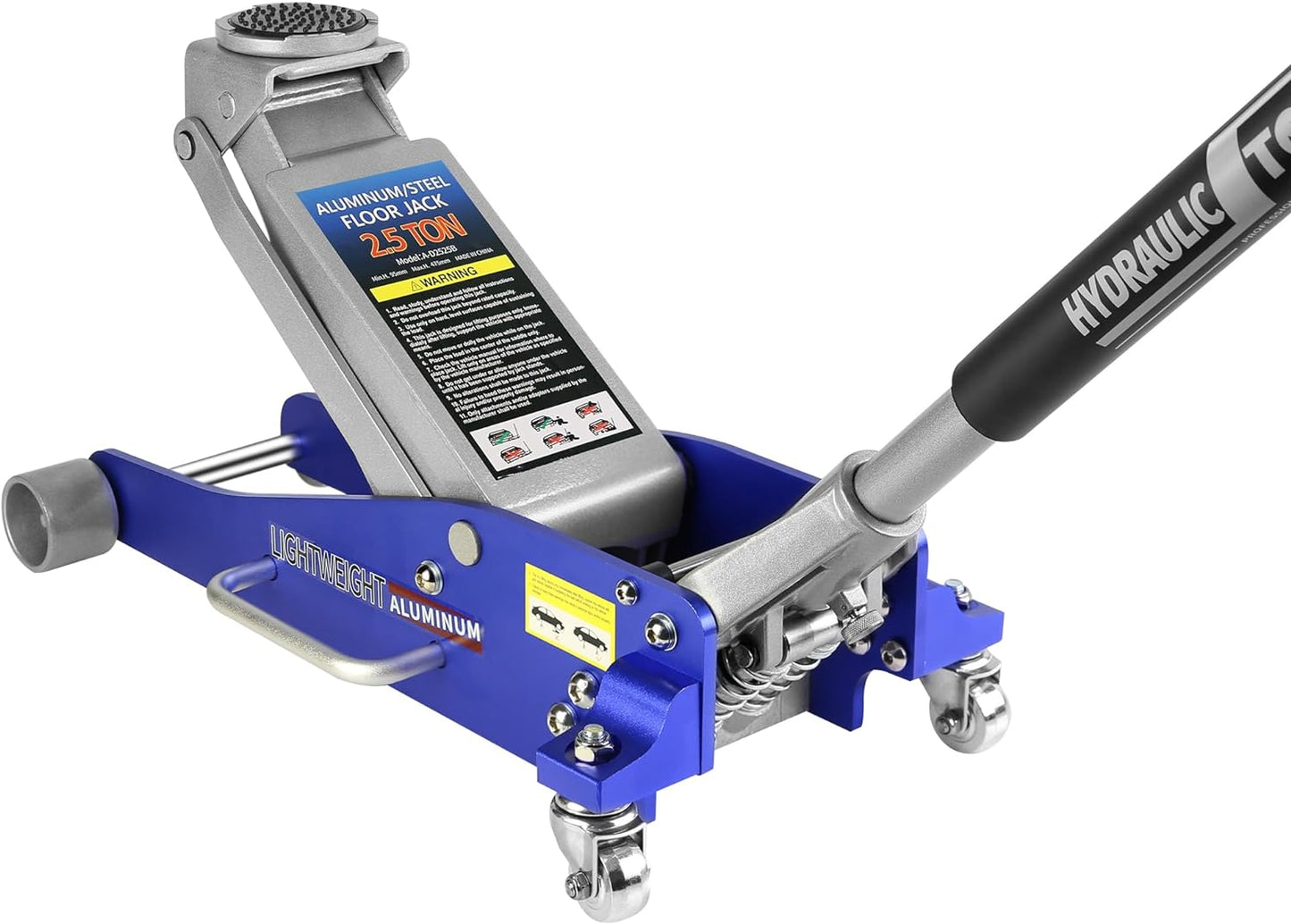 3 Ton Low Profile Floor Jack, Professional Low Profile Hydraulic Jack, Heavy Duty Steel Racing Floor Jack with Dual Piston Quick Lift Pump, 3 Ton (6,600 lb) Capacity, Lift Range 3.3"-18.5"