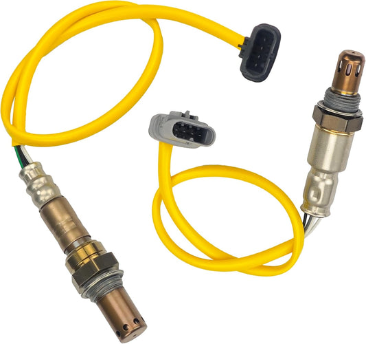 Upstream Downstream Oxygen O2 Sensor fit Compatible with Buick Envision, Lacrosse, Regal & Cadillac ATS, Cts & Chevrolet Blazer, Camaro, Colorado, Impala, Malibu & Gmc Acadia, Canyon 2PCS