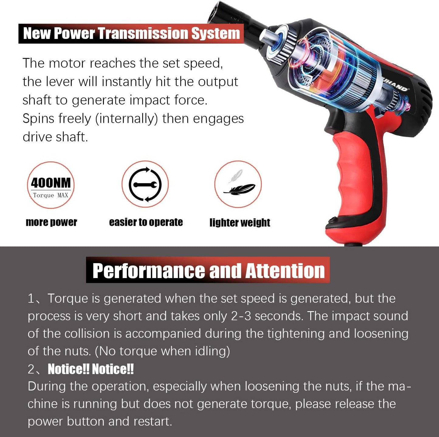Car Impact Wrench 1/2 Inch & 12 Volt Portable Electric Impact Wrench Kit, Tire Repair Tools with Sockets and Carry Case