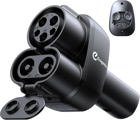 Upgraded 2In1 CCS & J1772 to Tesla Adapter, 250KW Fast CCS1 to Tesla Charging Adapter, ONLY Fit for Tesla Model Y, 3, S, X, Compatible with Level 1 2 3 Charging Stations with CCS1& J1772 Plug