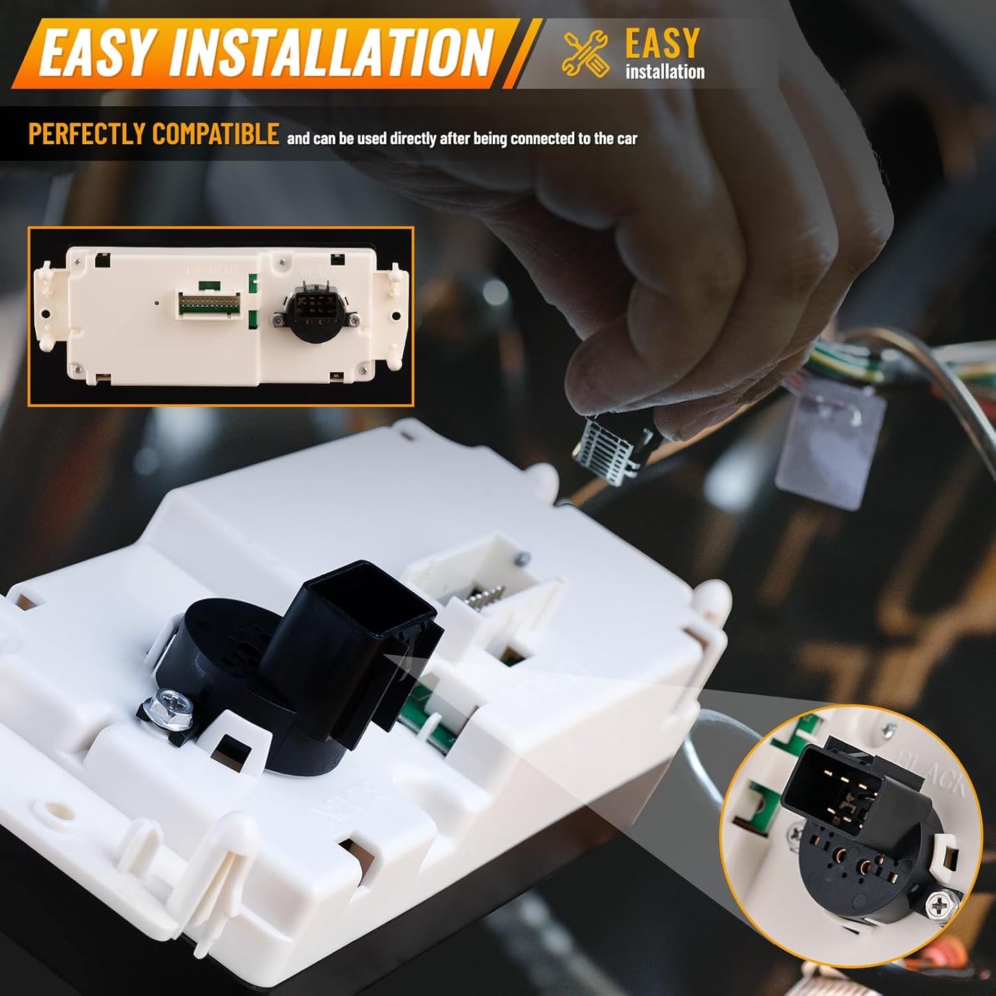 Climate Control Module Fit for Chevy Silverado 1500/2500/3500 Avalanche Suburban Tahoe Trailblazer GMC Sierra 1500/2500/3500 Yukon XL Envoy More 599-210XD AC Heater HVAC Panel