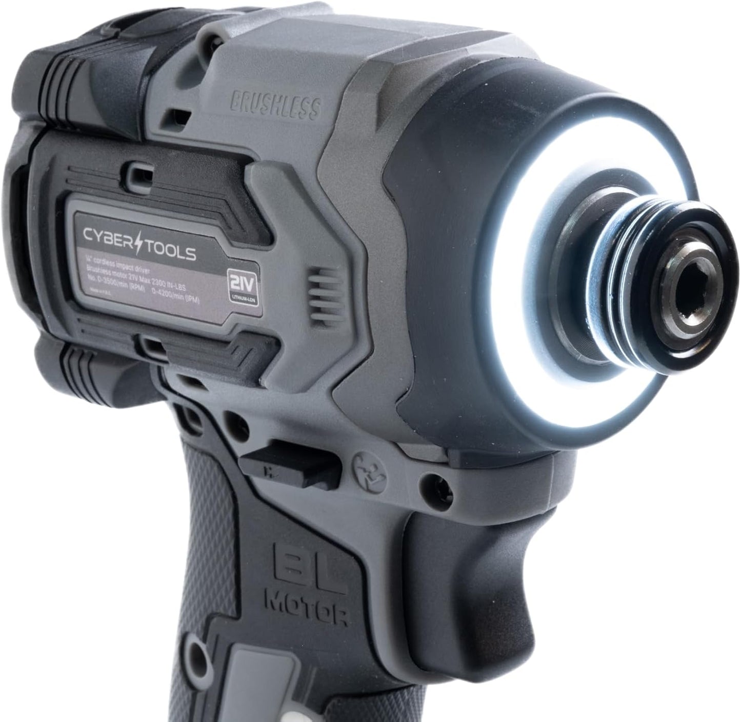 21V Brushless Cordless Driver, Compact and Light Weight, 230Nm Max Torque, 4000 IPM, 3200 RPM with LED Light, 2 Batteries 2000mAh, Charger, and Case Included