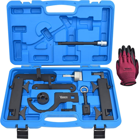 Camshaft Alignment Tool Kit for Land Rover Jaguar Discovery 4 Range Rover Sport V8 5.0L V6 3.0L, Engine Timing Tool with Fuel Pump, Fuel Injector Remover Tool, 303-1445, 303-1448, 303-1452, 303-1482