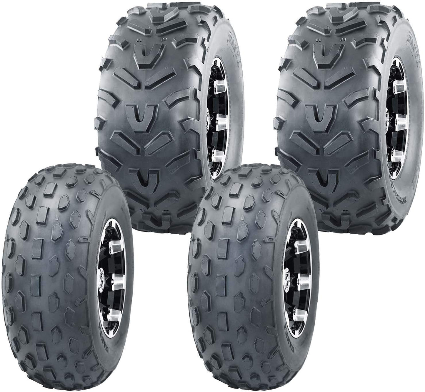 WANDA Set 4 ATV Tires 19X7-8 19x7x8 & 20X7-8 20X7X8