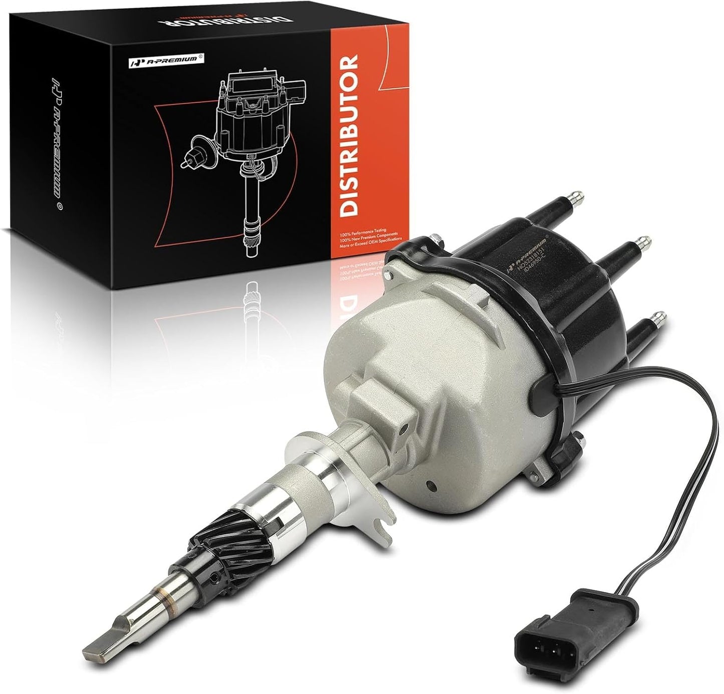 A-Premium Ignition Distributor with Cap and Rotor Compatible with Jeep Grand Cherokee, Cherokee 1994-1997, Wrangler 1994-1995 1997, 4.0L