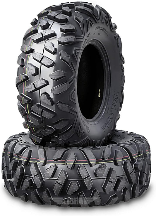 WANDA (2) 27x9-14 Front Tire Set compatible for 2014 John Deere GATOR XUV825I 4x4SE Bighorn Style