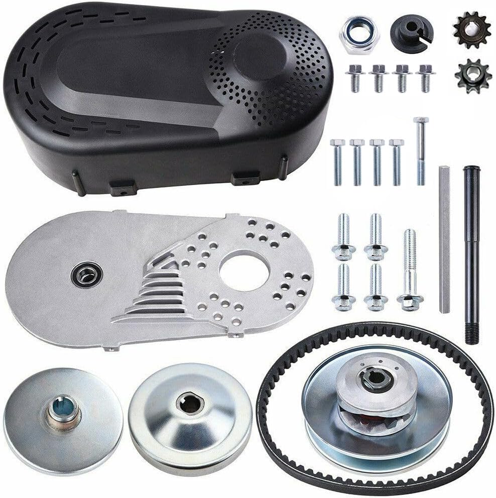 212CC Torque Converter 6.5 HP 3/4" Go Kart Mini Bike Comet Clutch 10T 40/41 and 12T 35 Chain Predator Driver Pulley Replacement Set - 30 Series
