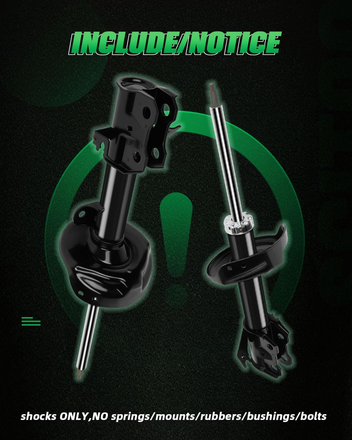 SCITOO Front Shocks Set of 2 for RDX, Shocks Absorbers and Struts Fits 2007 2008 2009 2010 2011 2012 for Acura RDX,2007 2008 2009 2010 2011 2012 for Honda CR-V Amortiguadores