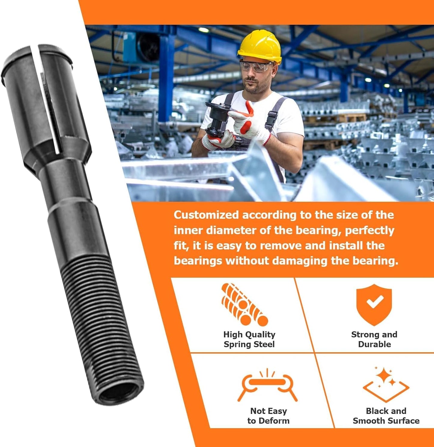 Weisen Inner Cam Bearing Installer and Puller Tools Compatible with Harley 88 93 96 103 110 ALL TWIN CAM 1999-newer