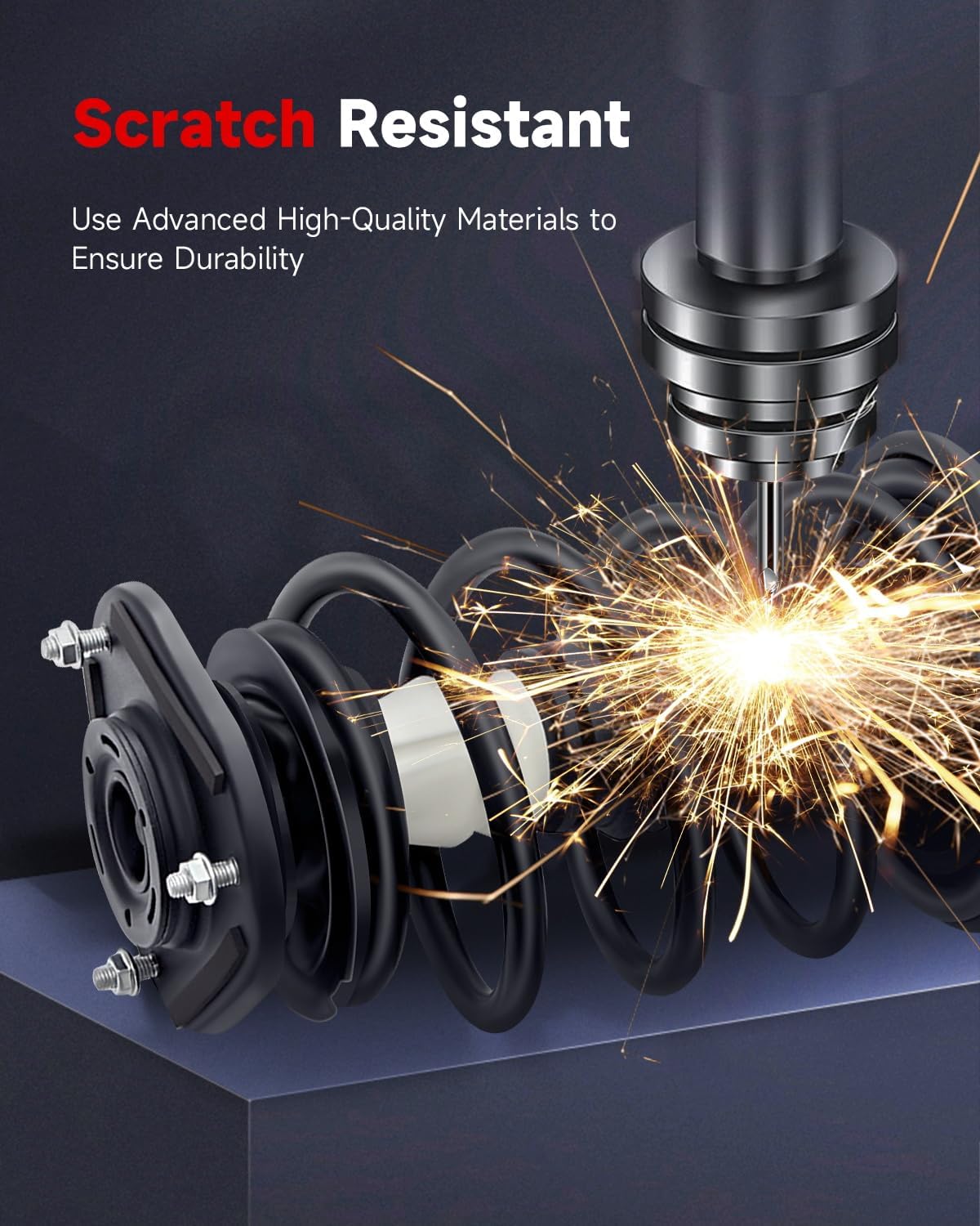 CCIYU Front Struts Shock Coil Spring assembly Fits for 2003 2004 2005 2006 2007 2008 for Toyota Corolla 172115 172114 Quick Struts and struts