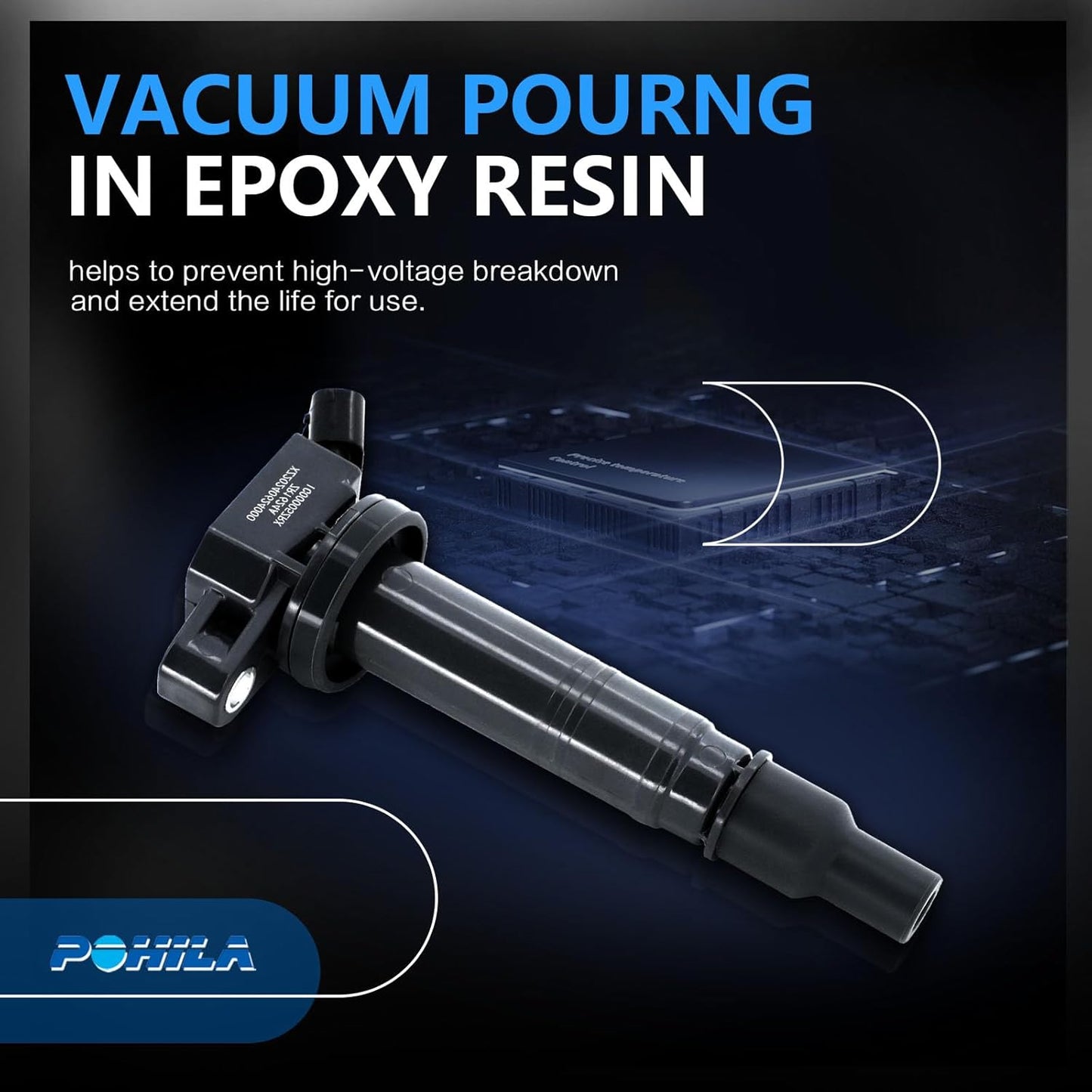 Set of 4 Ignition Coil Coils Pack Replacement for Toyota Lexus Tundra 4Runner Tacoma Solara Matrix 2008 IS F 2006 2007 2008 2009 2010 2011 Replace# UF495 C1426 90919T2006 1.8L 2.4L 4.7L 5.0L