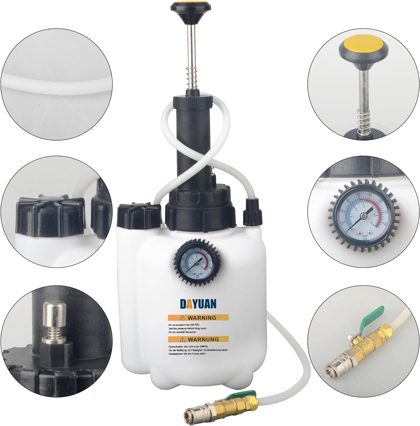 3L Manual Transmission Fluid ransfer Pump, Oil Filling Filler System Fluid Pump Tool for Automatic Transmission with Adapters
