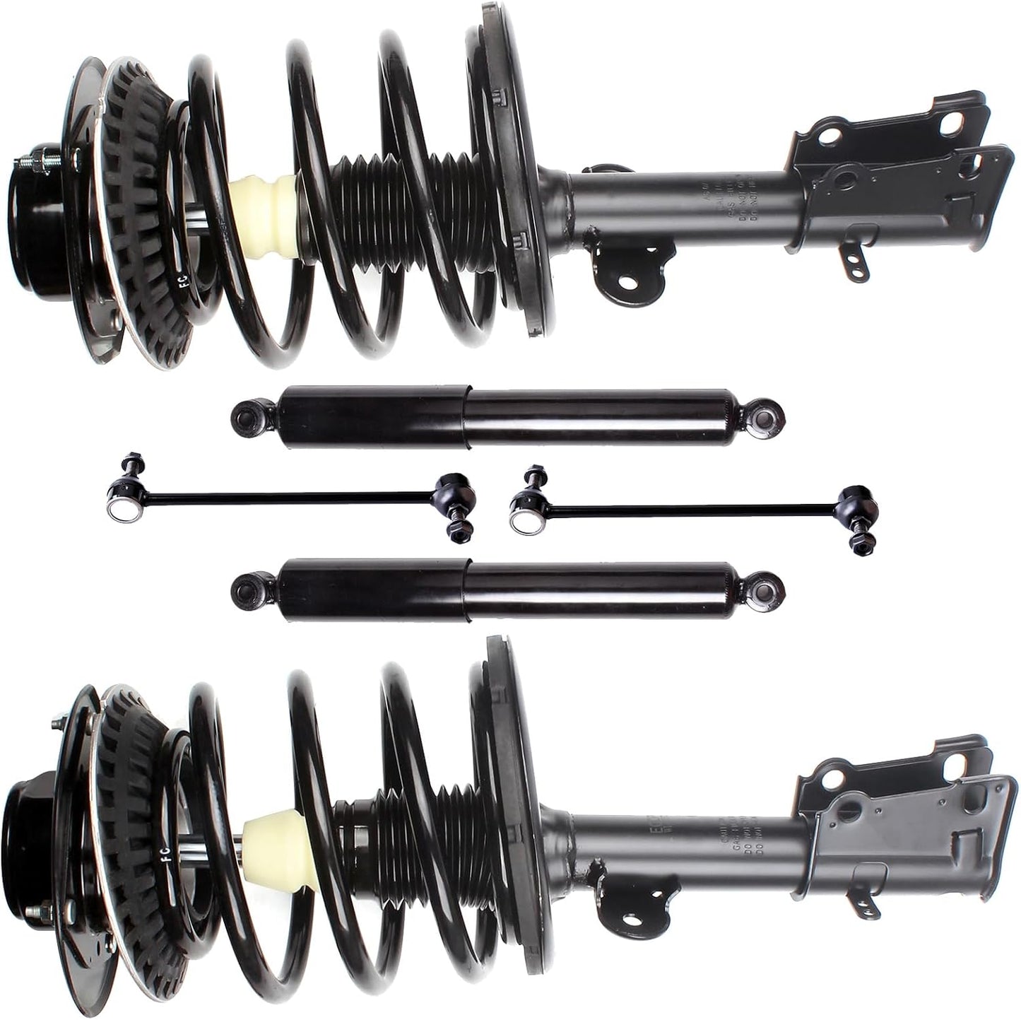 SCITOO Complete Suspension Kit Fits For Chrysler Town & Country 2001-2007,For Dodge Grand Caravan 2001-2007 Front Strut Spring Assembly Rear shock absorber Stabilizer Bar Link 6PCS,171572L 171572R