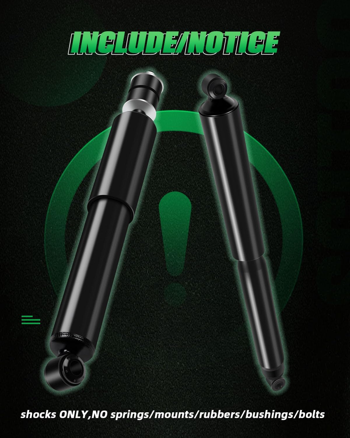 SCITOO Front and Rear Shock Absorbers Struts Compatible with 2005-2016 for Ford for F-250 Super Duty, 2005-2016 for Ford for F-350 Super Duty, Replace 344370 34684 Automotive Shocks 4PCS