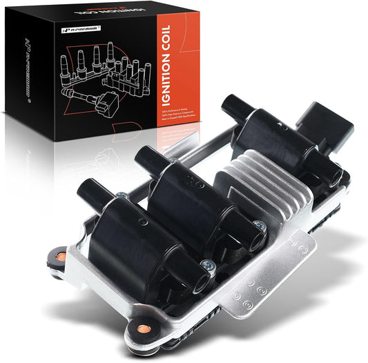 A-Premium Engine Ignition Coil Pack Compatible with Audi A4 A4 Quattro A6 A6 Quattro 1998-2001 Volkswagen Passat 1998-2005 V6 2.8L