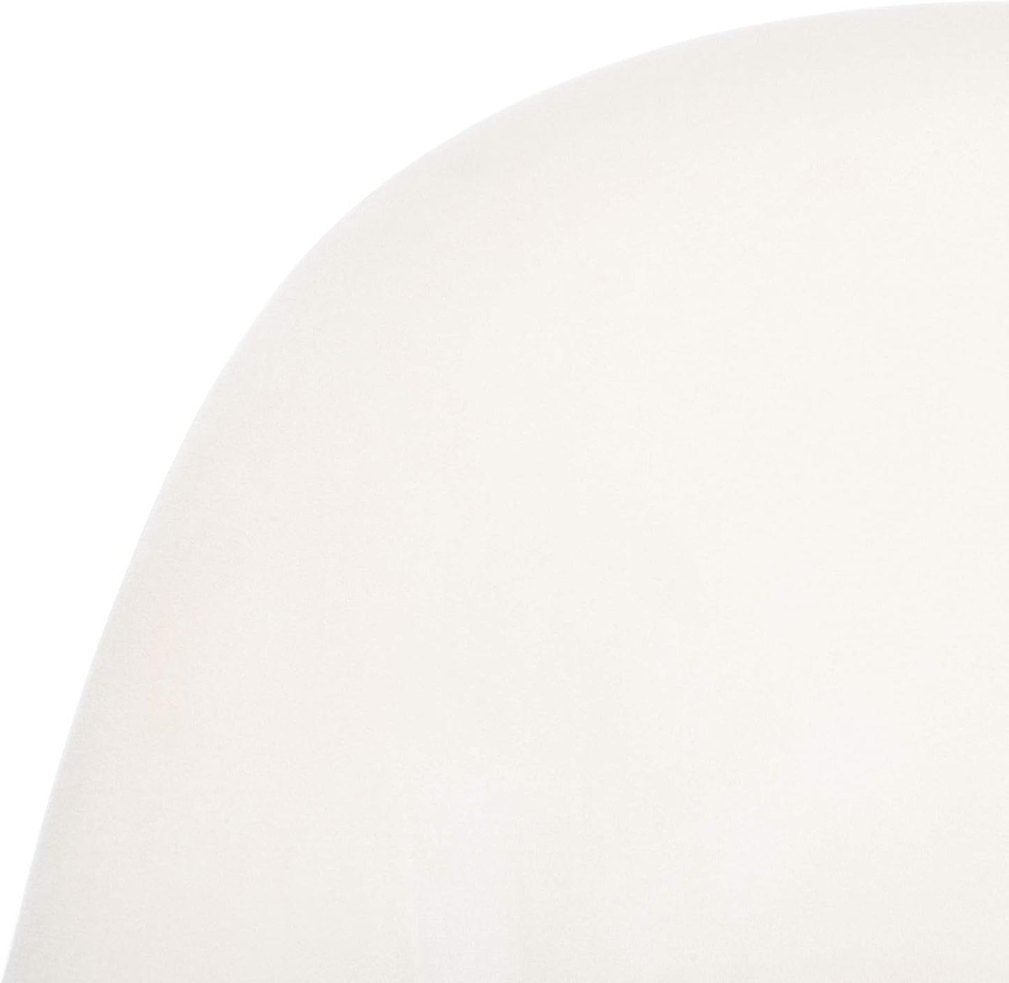 Safavieh Home Brienne Retro Glam Ivory Velvet and Brass Arm Chair