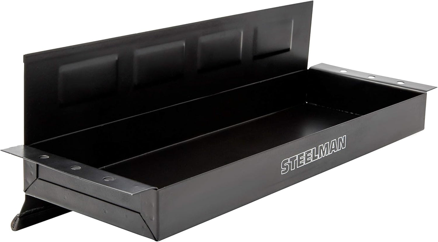Steelman Non-Marring Magnetic Tool/Parts Storage Trays for Rolling Toolboxes, Durable Steel, 4-Piece Set