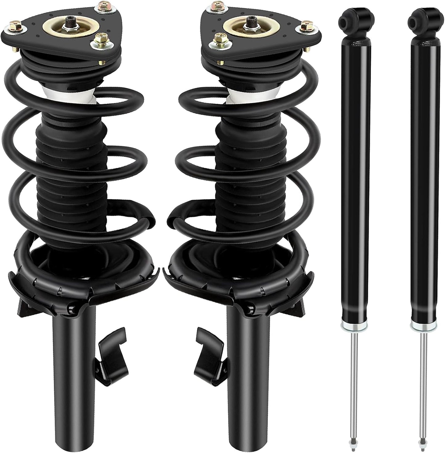 Complete Struts Shock Absorbers Fits for 04-09 for Mazda 3, 06-10 for Mazda 5 cciyu 172264 172263 5607 Quick Struts Assembly Front and Rear Pair Struts