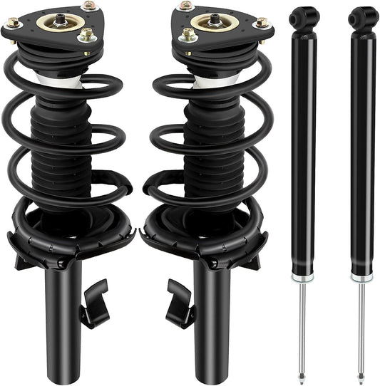Complete Struts Shock Absorbers Fits for 04-09 for Mazda 3, 06-10 for Mazda 5 cciyu 172264 172263 5607 Quick Struts Assembly Front and Rear Pair Struts