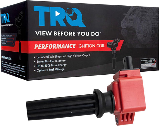 TRQ Premium High Performance Engine Ignition Coil for Ford Lincoln Land Rover