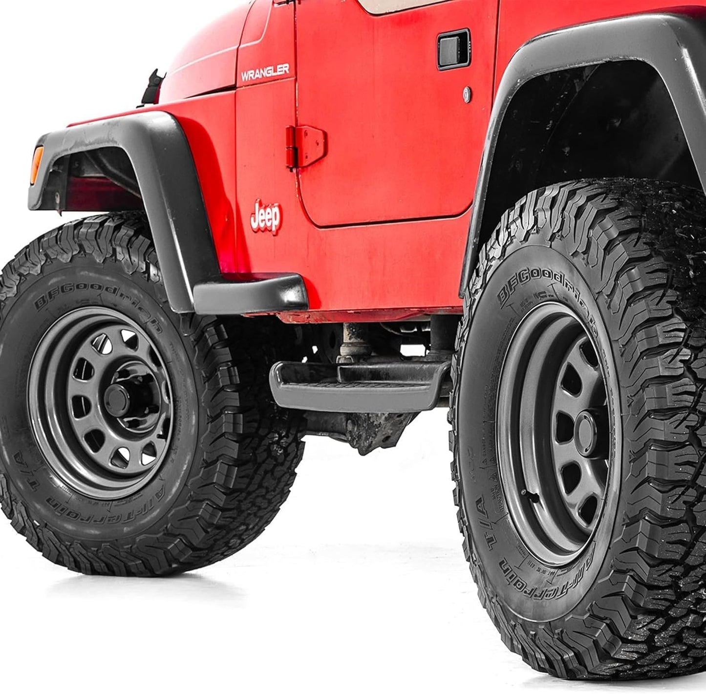 Rough Country Steel Wheel | 17x9 | 6x5.5 | 4.25 Bore | -12 Gunmetal Gray Painted (17 x 9. inches /6 x 4 inches, -12 mm Offset)