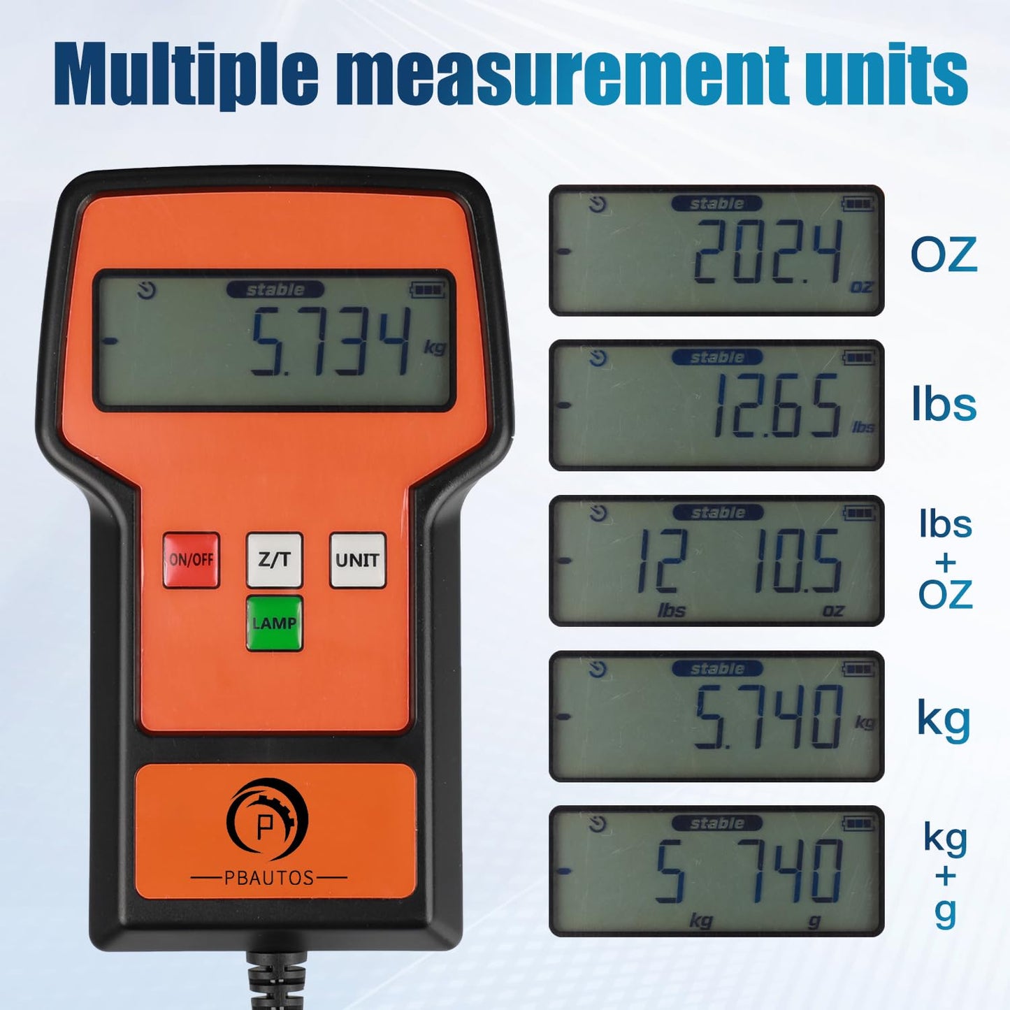110LBS Electronic Digital Refrigerant Charging Weight Scale with Portable Case, HVAC Refrigerant Scale in Higher Precision for All Refrigerant Recovery Tanks