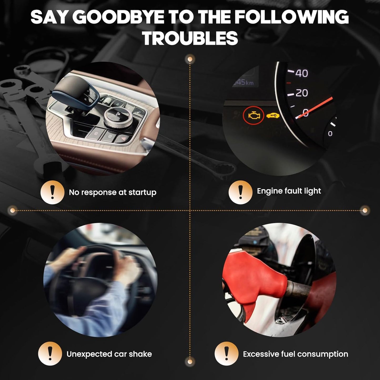 Set of 6 Ignition Coil Packs UF595 UF553 5C1652 E1053 DG520 Compatible with Ford Lincoln Taurus Explorer F-150 Mustang Transit 150 250 350 MKS MKT MKX MKZ - 3.5L 3.7L V6