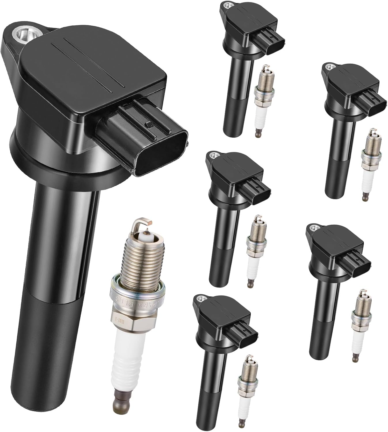 3-Pack UF196 Ignition Coils Compatible with Mitsubishi Montero 1994-2002, Compatible with Mitsubishi Montero Sport 1997-2005, 3.0L 3.5L V6 - Replaces MD314583 1788244 C196